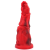 MONSTERED Sklirt Dildo – prémium vörös, 21 x 7 cm érzéki játék