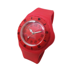 Montana Szilikonszíjas uniszex karóra, piros (39mm) karóra