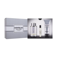 Montblanc Explorer Platinum ajándékcsomagok eau de parfum 100 ml + tusfürdő 100 ml + eau de parfum 7,5 ml férfiaknak kozmetikai ajándékcsomag