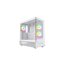 Montech XR Midi-Tower, Tempered Glass - white számítógép ház