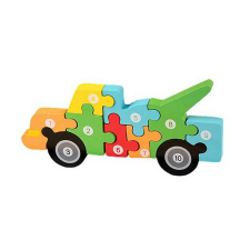 Montessori 3D fa kirakós, puzzle Vontatóautó puzzle, kirakós