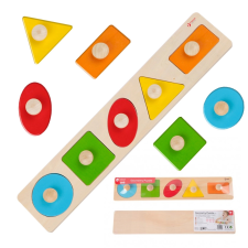 Montessori fa forma puzzle gyerekeknek puzzle, kirakós