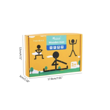 Montessori fa pálcika sport ember- Wooden man készségfejlesztő