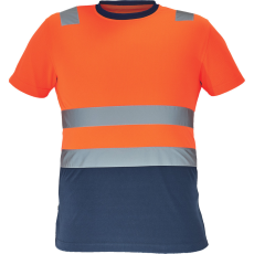  MONZON Hi-Vis póló narancs-navy 4XL