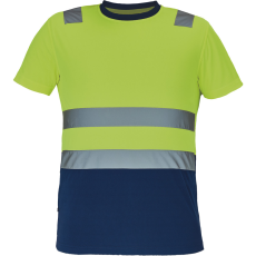  MONZON Hi-Vis póló sárga-navy 4XL