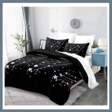  Moon 7 részes ágynemű huzat garnitúra, fekete MOON3 lakástextília