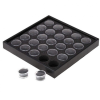 Moonbasa csillámpor tároló tálca 25 db tégellyel