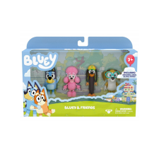 Moose Enterprise Bluey: Bluey és barátai 4 db-os játékfigura szett játékfigura