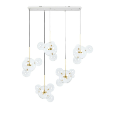  MOOSEE Capri Line 5 LED Függőlámpa Arany Üveggömbökkel világítás
