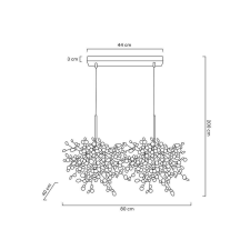  MOOSEE függőlámpa MONETE arany - fém világítás