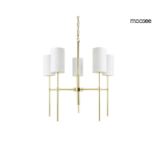  MOOSEE Imperio 5 Aranyozott Fém Függőlámpa Fehér Burákkal világítás