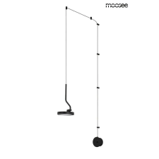 Moosee MOOSEE fali lámpa FLAT fekete világítás