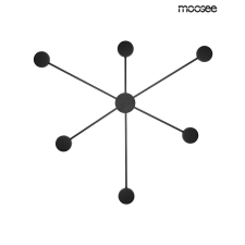 Moosee SHADOW 6 CLOSE fali lámpa fekete világítás