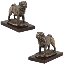  Mopsz, Mops, Carlin - kutyaszobor, irodai figura, trófea egy Art-Dog kutyakiállításra dekoráció