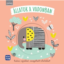 Móra Kiadó Állatok a vadonban - Kedves rajzokkal, simogatható állatokkal (A) gyermek- és ifjúsági könyv
