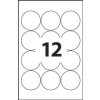 MOS Etikett címke univerzális kör 60 mm-es átmérő kerek 12 db/ív, 1200 db/csomag