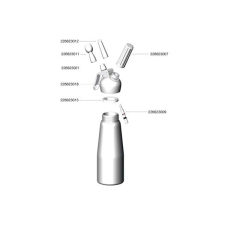 Mosa Pót szórófej habszifonhoz, Mosa, egyenes konyhai eszköz