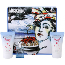 Moschino Funny, Edt 4ml + 25ml tělový gel + 25ml Tusfürdő kozmetikai ajándékcsomag