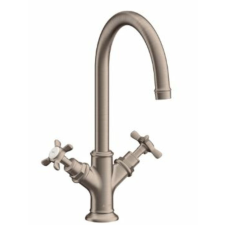 Mosdó csaptelep Hansgrohe Axor Montreux leeresztőszeleppel csiszolt nikkel 16502820 csaptelep