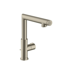 Mosdó csaptelep Hansgrohe Axor Uno leeresztőszeleppel csiszolt nikkel 45016820 csaptelep