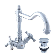  Mosdó csaptelep RAV SLEZÁK MORAVA clic-clac rendszerrel króm MK321.58 csaptelep