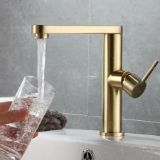  Mosdócsaptelep, szaniter sárgaréz, arany, 9107D csaptelep