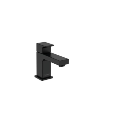 Mosdókagyló szelep lefolyó nélkül fekete matt Hansgrohe Vernis Shape 71592670 medence kiegészítő