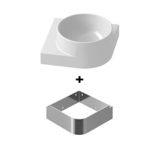  Mosdópult tartó konzol mosdóval Ravak Yard 28x12,5x28 cm rozsdamentes acél X000001525 fürdőszoba bútor