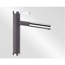  Mosogató csaptelep Blanco Linee - S kihúzható zuhannyal szürke kőzet/króm 518804 csaptelep