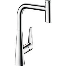 Mosogató csaptelep Hansgrohe Talis Select M51 kihúzható zuhannyal króm 72821000 csaptelep