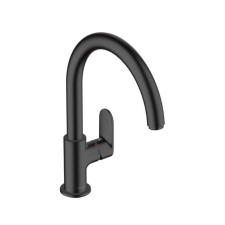  Mosogató csaptelep Hansgrohe Vernis Blend M35 forgó karral fekete matt 71870670 csaptelep
