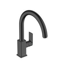 Mosogató csaptelep Hansgrohe Vernis Shape M35 forgó karral fekete matt 71871670 csaptelep