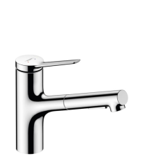 Mosogató csaptelep Hansgrohe Zesis kihúzható zuhannyal, 2 áram króm 74803000 csaptelep