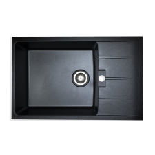  Mosogató Elefant Premium Roma Metallic fekete, 775x495 mm mosogatótálca