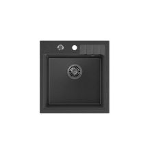 Mosogató Quadron PETER110 fekete rozsdamentes acél elem HCQP5052CZK mosogatótálca