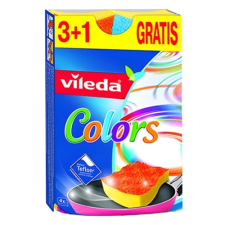 Mosogatószivacs Vileda Pur Active színes 4 db/csomag tisztító- és takarítószer, higiénia