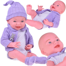 Mosolygós Baba Lány Lila Pulóverben baba