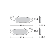 Moto Master Első fékbetétek Moto Master 094911 Sinter Pro Racing YZ / YZF egyéb motorkerékpár alkatrész