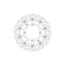 Moto Master Flame lebegő féktárcsa Supermoto Racing 320mm Husqvarna CR / WR / TC/ TE egyéb motorkerékpár alkatrész