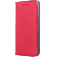 Motorola Edge 30, Oldalra nyíló tok, stand, Smart Magnet, piros tok és táska