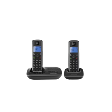 Motorola Fekete T412 DUO Hordozható vezetékes Dect telefon, üzenetrögzítővel (127665) vezeték nélküli telefon