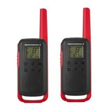 Motorola TALKABOUT TLKR T62 adó-vevő készülék, 1 PÁR, Piros rádiózás