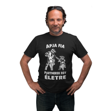  Motoros apa és fia - Férfi Póló