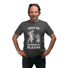  Motoros apa és fia - Férfi Póló