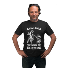 Motoros apa és lánya - Férfi Póló férfi póló