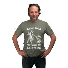  Motoros apa és lánya - Férfi Póló