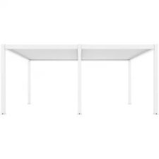  Motoros Bioklimatikus exkluzív kerti pergola / pavilon 3x6m fehér kerti bútor