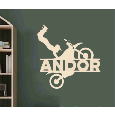  Motoros fali dekoráció névre szóló dekorációs kellék