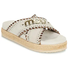 Mou Papucsok CRISS-CROSS SANDAL METAL STITCH Fehér 39