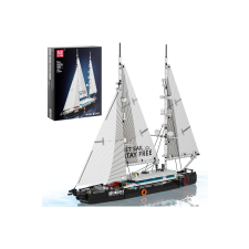  Mould King 10194 Építőelemek Hajóépítő elemek Vitorlás hajó szövet vitorlákkal barkácsolás, építés